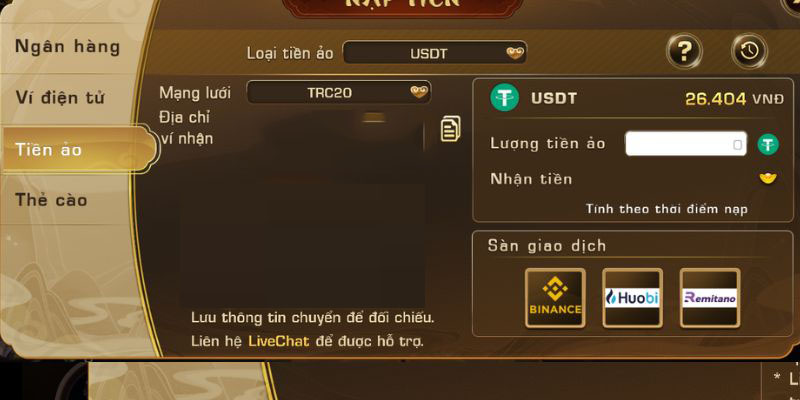 Giao dịch thông qua tiền ảo