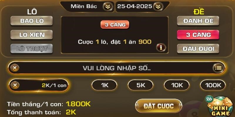 Khám phá thế giới cá cược 3 càng tại 1Winclub