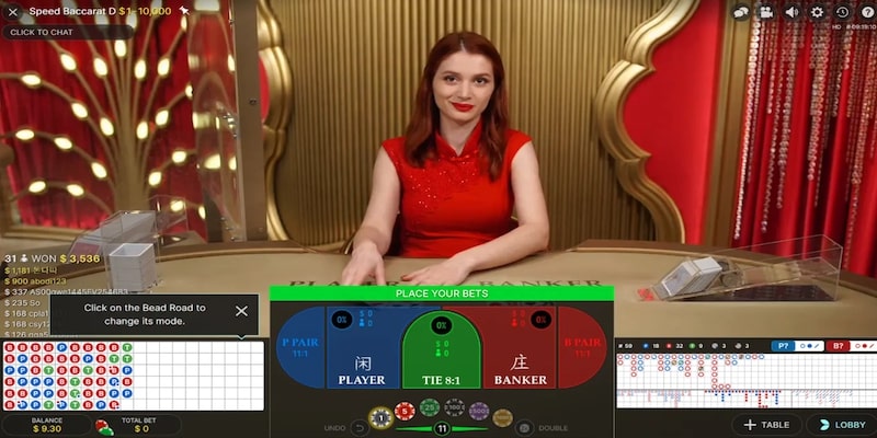 Luật đánh bài Baccara