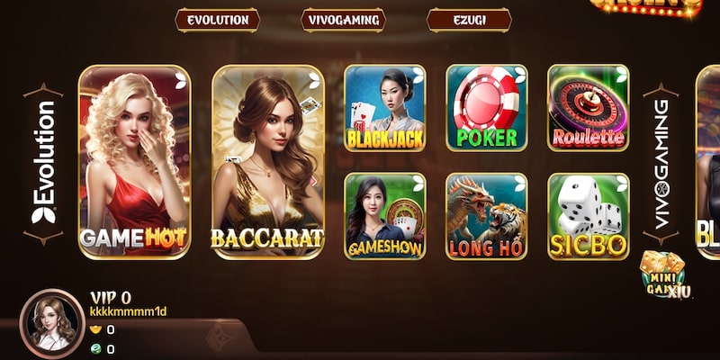 Sảnh game Evolution mang lại phiên live mượt