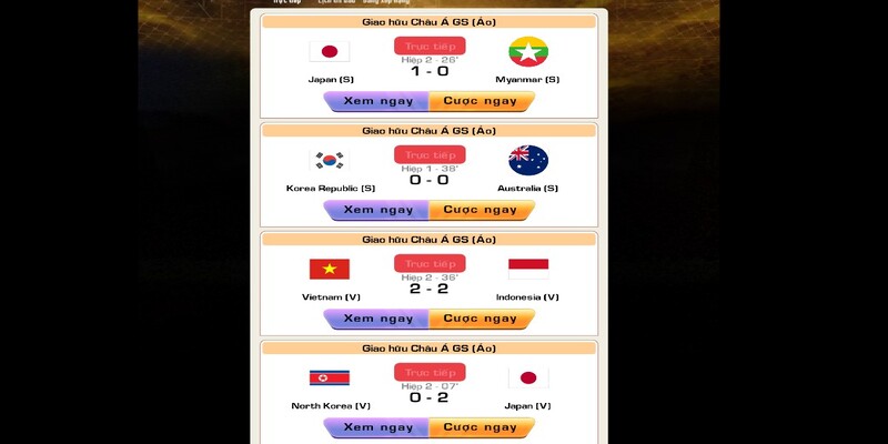 Giao diện sảnh thể thao thiết kế khoa học, bố cục rõ ràng và chi tiết